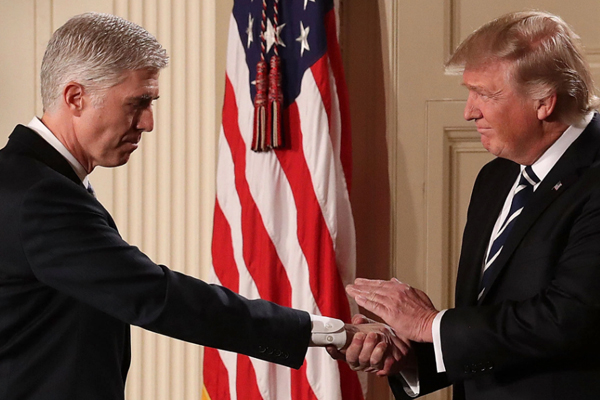 Trump Gorsuch handshake