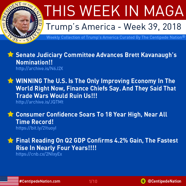 This Week In MAGA – Trump’s America – Week 39 2018