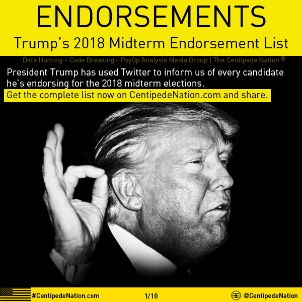 ENDORSEMENTS: President Trump’s 2018 midterm endorsement list