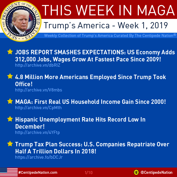 This Week In MAGA – Trump’s America – Week 1 2019