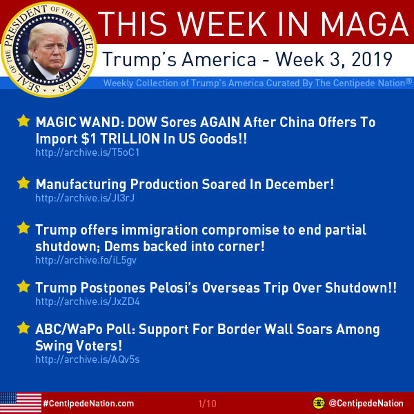 This Week In MAGA – Trump’s America – Week 3 2019