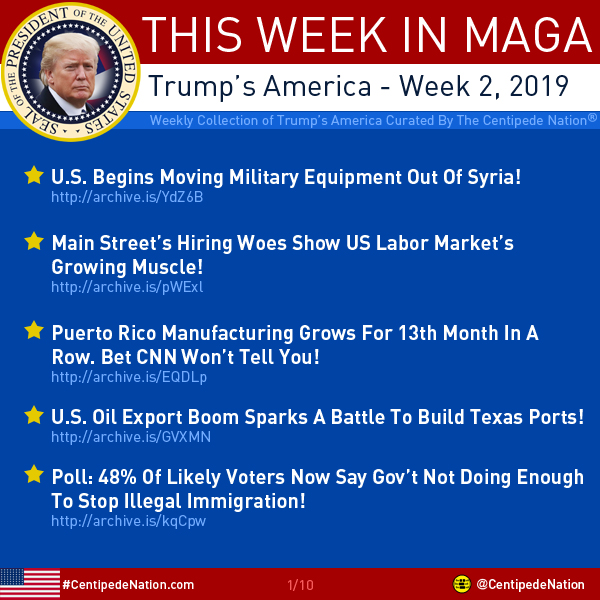 This Week In MAGA – Trump’s America – Week 2 2019