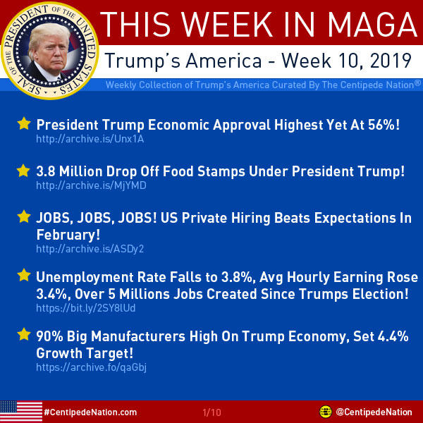 This Week In MAGA – Trump’s America – Week 10 2019