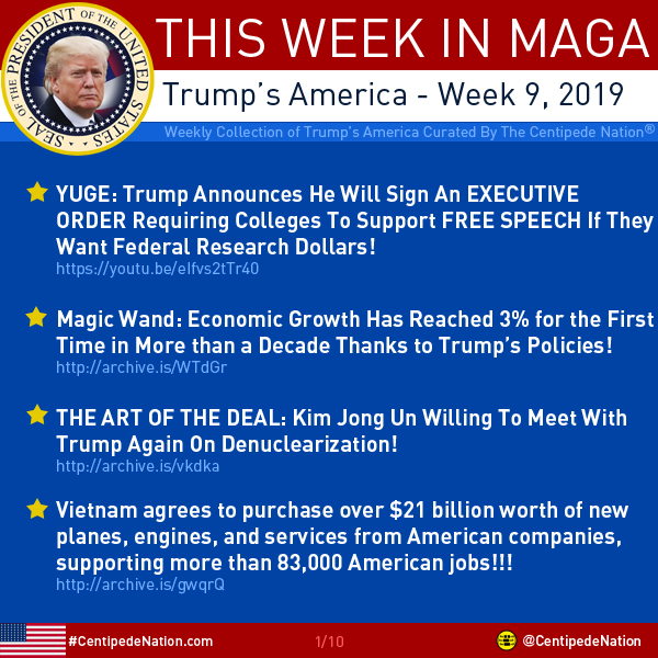 This Week In MAGA – Trump’s America – Week 9 2019