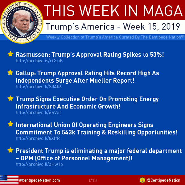 This Week In MAGA – Trump’s America – Week 15 2019
