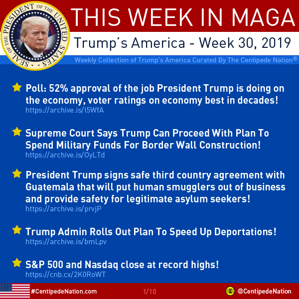 This Week In MAGA – Trump’s America – Week 30 2019