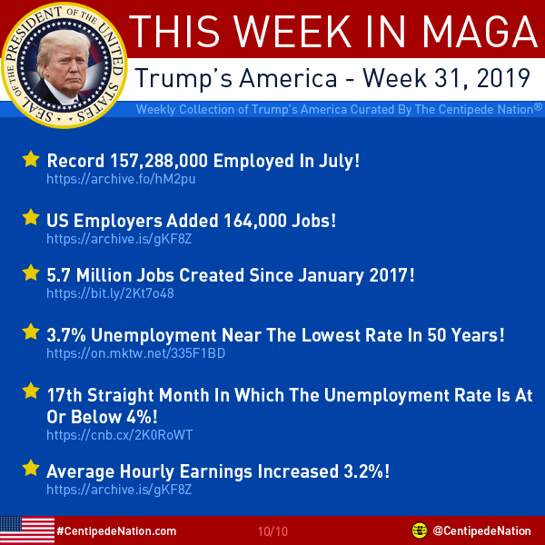 This Week In MAGA – Trump’s America – Week 31 2019