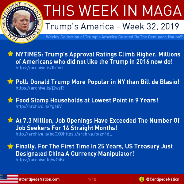 This Week In MAGA – Trump’s America – Week 32 2019