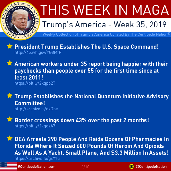 This Week In MAGA – Trump’s America – Week 35 2019